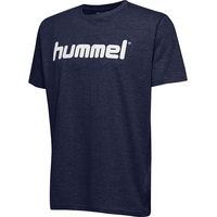 hummel Herren Hmlgo bomuldslogo T shirts, Marine, S EU