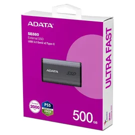 A-Data SE880 512 GB USB-C 3.2 grau