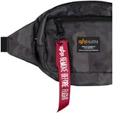 Alpha Industries Crew Waist Bag Camo One Size Black Camo
