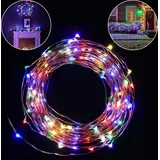 SALCAR 10m LED Lichterkette USB Kupferdraht Lichterkette 100 LEDs Kupferdrahtlichterkette Innen Außen Weihnachten Party Warmweiß