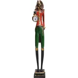 Kare Tischuhr Gentleman Dog, Mehrfarbig, Tischuhr, Uhr, Hund, 65x13x11 cm (H/B/T)