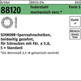 SCHNORR Sperrzahnscheibe R 88120 beidseitig gezahnt S 3 x 5,5 x 0,45 500 Stück
