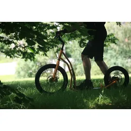 Yedoo Mezeq Roller Scooter Tretroller / Dogscooter - für Erwachsene und Teenager, bis 150 kg, mit Luftreifen 20/16, Scheibenbremsen und verstellba... - Blau