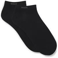 Boss Herren Sneakersocken im 2er-Pack, Black, 39-42