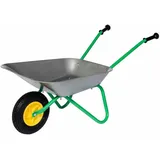 Air Tyre Metallschubkarre grau