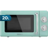 Cecotec Mikrowelle Proclean 3010 Retro Grün Mechanische, 20 L, 700 W, 6 Stufen,