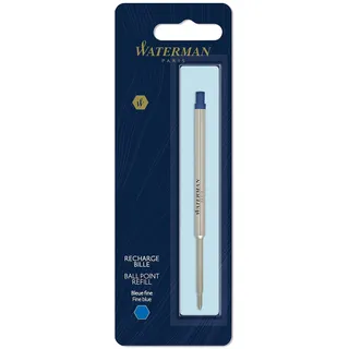 Waterman Ersatzmine für Kugelschreiber | feine Spitze | Blaue Tinte | 1 Stück