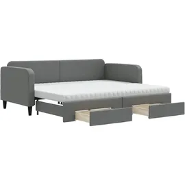 vidaXL Tagesbett 90 x 190 cm Dunkelgrau