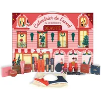 French Tendance – Beauty Adventskalender 24 Make-up Überraschungen | Lack, Lippenstift, Rouge, Highlighter, Bleistifte, Accessoires | Geschenkset Damen Weihnachten