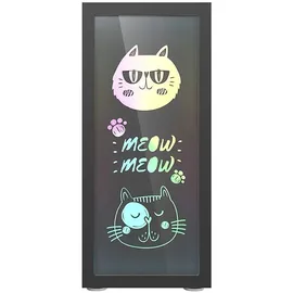 darkflash tech Darkflash DK210 Graffiti Pc-tower-gehäuse - Black