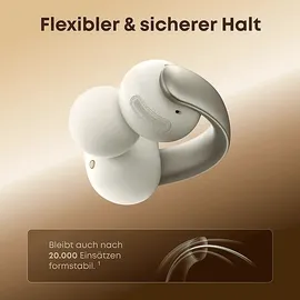 Soundcore AeroClip Champagner-Weiß