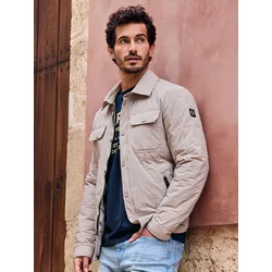 Overshirt-Jacke, leicht gefüttert - Beige - XL