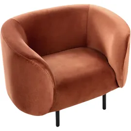 Beliani Sessel LOEN Samtstoff 0 x 0 x 0 cm Orange
