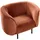 Beliani Sessel LOEN Samtstoff 0 x 0 x 0 cm Orange