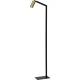 LUCIDE SYBIL - Stehlampe Mit Leselampe - 1xGU10 - Schwarz