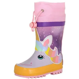 Playshoes Einhorn Gummistiefel lila 27
