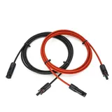 SolarMars Solarkabel Verlängerung Modulkabel, mit MC4 Stecker, H1Z2Z2-K Solarmodul PV Kabel 4mm2/6mm (300 cm), Rot+Schwarz
