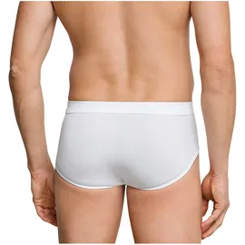 SCHIESSER Slip unifarben weiß M 4er Pack