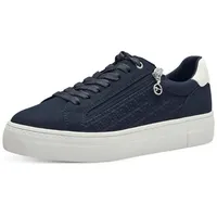 TAMARIS Sneaker Plateau Reißverschluss 1-23313-41, Größe:41 EU, Farbe:Blau