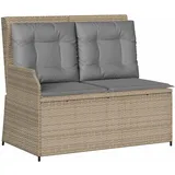 vidaXL Gartenbank 1-tlg Beige