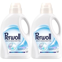 PERWOLL White Waschmittel 2x 27 WL (54 Waschladungen), Feinwaschmittel reinigt sanft und erneuert Weiß und Fasern, für alle weißen Textilien, mit Dreifach-Renew-Technologie