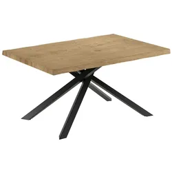 Stones Spike – Ausziehbarer Tisch (160/240 x 90 cm) in schwarzer Eiche