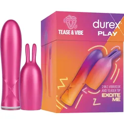 Tease & Vibe - 2 in 1 Vibrator, 10,4 cm, pink