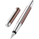 Pelikan Pura P40 mokka/silber, rechte Hand, breit, Geschenkbox (822800)