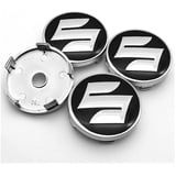 MEIDUN 4PCS Nabendeckel Nabenkappen 60mm Universal ABS Radnabenabdeckung Felgendeckel Für Suzuki Grand Vitara SX4 Swift Jimny Kizashi Kfz Tuning Zubehör Staubdicht und wasserdicht