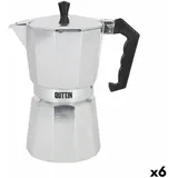 Quttin Italienische Kaffeemaschine Quttin 12 Kopper Aluminium (6 Stück)