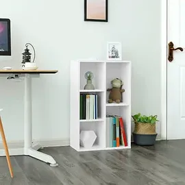 VASAGLE Bücherregal 50 x 24 x 80 cm Weiß