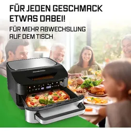 GOURMETmaxx AirGenius Heißluftfritteuse 7 L schwarz