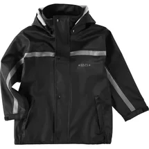 BMS Buddeljacke, Regenjacke für Kinder mit abnehmbarer Kapuze in schwarz 110