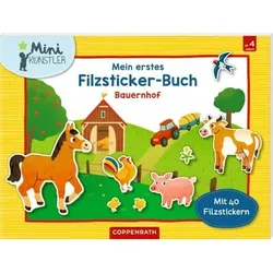 COPPENRATH 63986 Mein erstes Filzsticker-Buch: Bauernhof (Mini-Künstler)