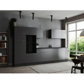 Respekta Küchenzeile 340 cm Grau