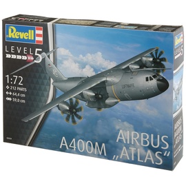 REVELL Airbus A400M Atlas, Flugzeugmodellbausatz 1:72, 64,4 cm 03929,
