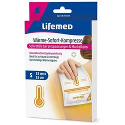 "Lifemed" Wärme-Sofort-Kompresse 15 cm x 13 cm weiss Größe S Kompressen Mehrfachkompressen Kältekompressen Kühlkompresse Kühlkissen Wärmekompresse