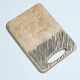 GAUMENKICK Schneidebrett Servierbrett rechteckig Mangoholz natur Griff Serviertablett 36cm