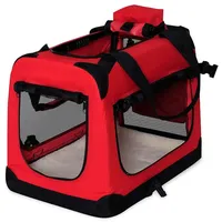 LIONTO Hundetransportbox faltbar für Reise & Auto, 90x61x65 cm,