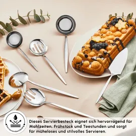 KARACA Porto 7-teiliges Service-Set aus Stahl - Elegantes und Hochwertiges Küchenzubehör für Anspruchsvolles und Stilvolles Servieren in Ihrer Küche