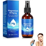 Magnesium Spray 60 ml,Magnesium Öl Spray,Magnesium Spray Reines,Magnesiumöl-Spray,Magnesium Oil Spray,Magnesium-Spray Für Die Füße Körper,Schlaf,Haut, Angst,Muskelentspannung