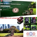 Rasenmäher Akku 20V Set inkl. 4Ah Akku & Schnelladegerät Parkside PRMA 20-Li NEU