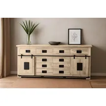 Sam Sideboard Kommode Akazie massiv eichefarben 200 x 45 x 90 cm LIBRO