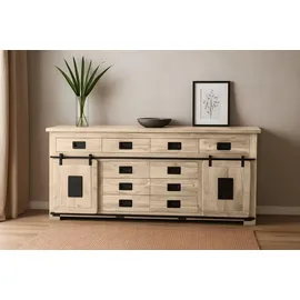 Sam Sideboard Kommode Akazie massiv eichefarben 200 x 45 x 90 cm LIBRO