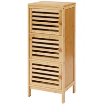 [en.casa] Ypäjä Beistellschrank 82 x 33 x 27 cm Bambus/beige