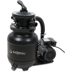 Miganeo Sandfilteranlage Dynamic 6500 Speed Clean | schwarz | 4,5 m3/h Leistung