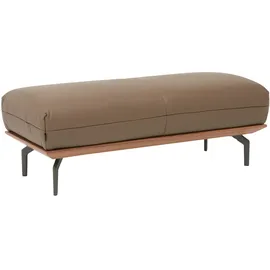 creation by rolf benz Polsterhocker »CR.420, Designhocker, Sitzhocker« in 2 Bezugsqualitäten, Holzrahmen in Eiche Natur oder Nussbaum braun