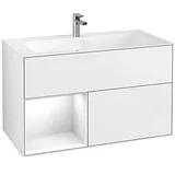 Villeroy & Boch Finion Waschtischunterschrank F030GFGF 99,6x59,1x49,8cm, Regal links Glossy white lacquer, Glossy white lacquer