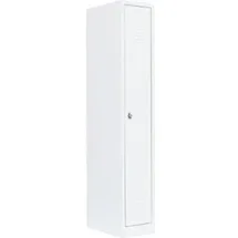 Lüllmann Spind signalweiß 510117, 1 Schließfach 31,5 x 50,0 x 180,0 cm