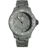 Light Time Armbanduhr Herren Kunststoff Datum Hellgrau L116LTGRY